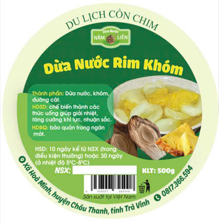 Dừa nước rim khóm